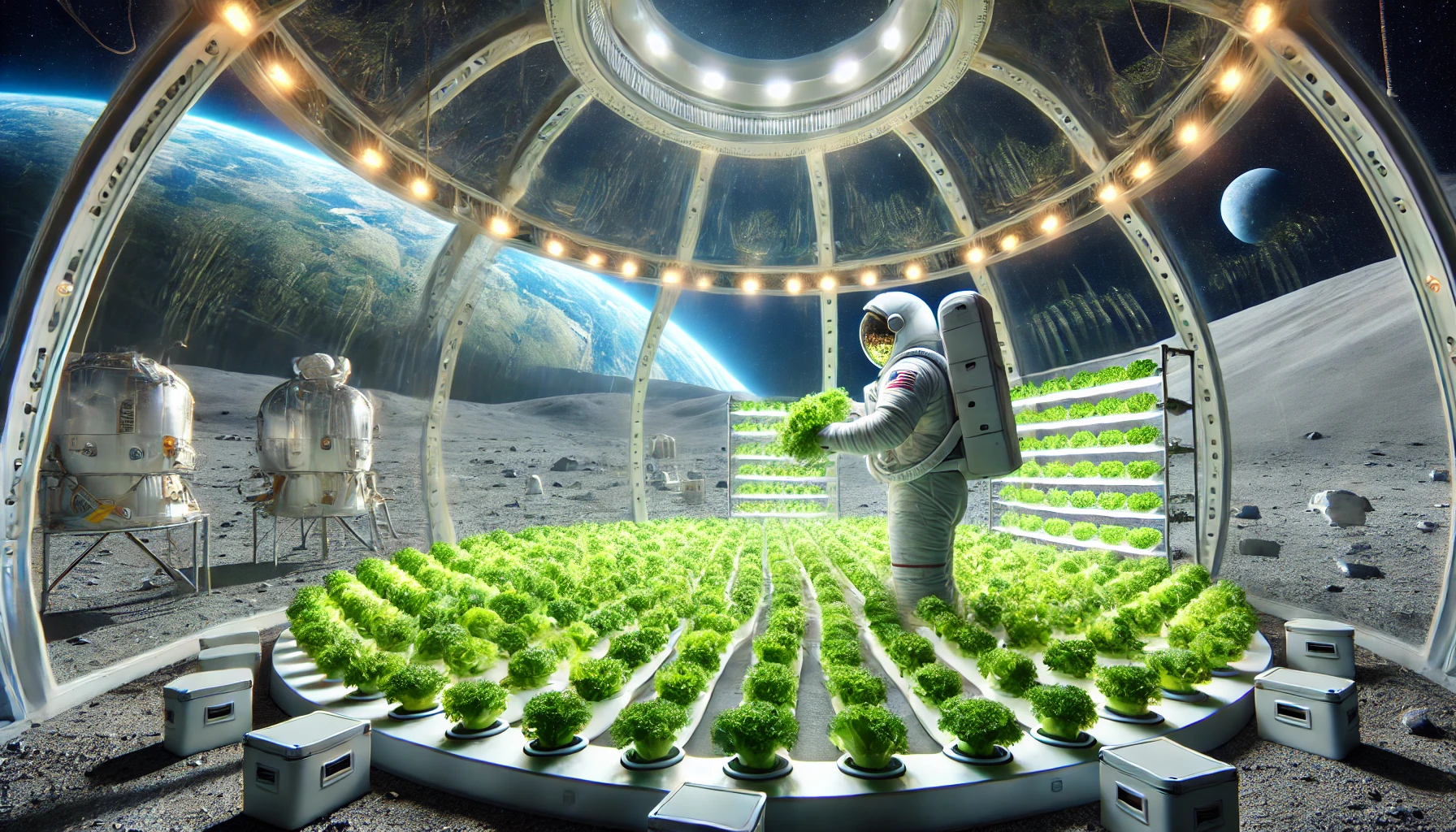 宇航员在月球上种植蔬菜：太空农业的突破性进展